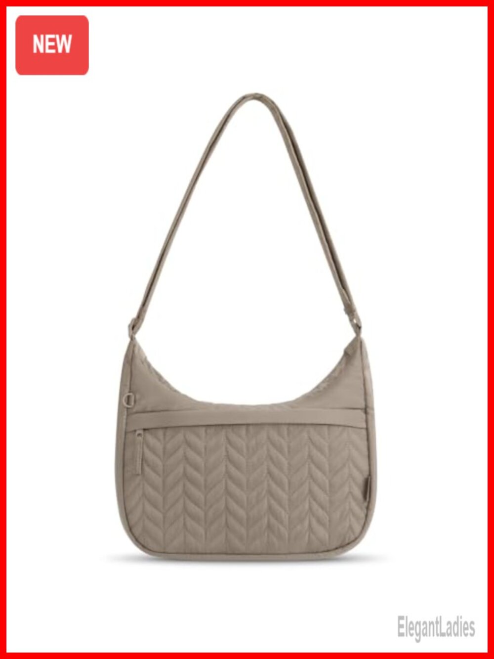 Quilted Nylon Crossbody Bag Puffer Shoulder Handbag Travel